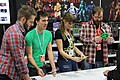 Pattillo at the Rooster Teeth booth at PAX South 2015