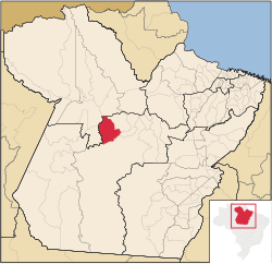 Localização de Uruará no Pará
