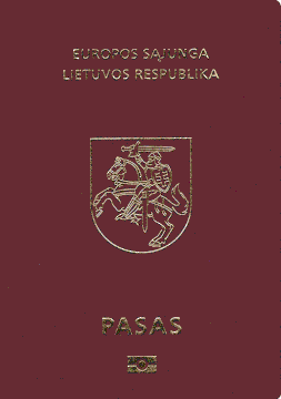 The current passport of the Republic of Lithuania design