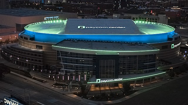 Paycom Center began hosting the Oklahoma City Thunder in 2008.