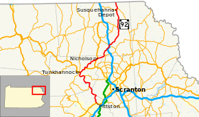 Pennsylvania Route 92 map.svg