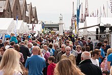 The Jersey Boat Show was one of the events cancelled People at the Jersey Boat Show 2012.JPG