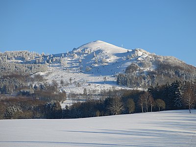 Pferdskopf in the Rhön Mountains in Winter 2016
