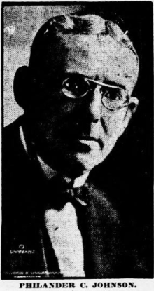 Philander Chase Johnson c. 1922