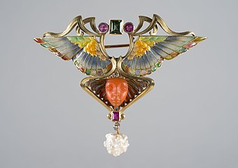 Philippe Wolfers: Nike brooch, 1902, collection King Baudouin Foundation and Royal Museums of Art and History