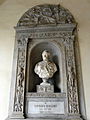 Busto di Giovanni Durando presso il palazzo Fauzone di Germagnano, Borgata di Piazza, Mondovì, Piemonte, Italia