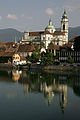 De Sint-Ursuskathedraal in Solothurn. Bisschopszetel van Bazel