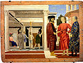 Bičovanie Krista, približne 1455, olej a tempera na paneli, Galleria Nazionale delle Marche, Urbino