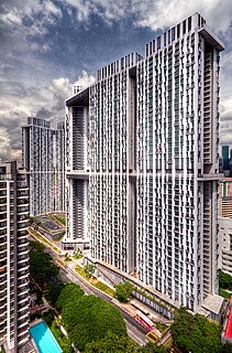 The Pinnacle@Duxton Residential complex in Singapore