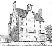 Pitreavie Castle 19e eeuw.PNG