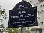 Place Jean-Michel Basquiat i Paris.