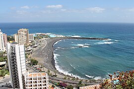 Martiánez beach in Puerto de la Cruz, Tenerife