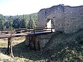 English: Ruins of the Pořešín Castle situated in Kaplice District, South Bohemian Region, Czech Republic. Čeština: Zřícenina Pořešín v okrese Kaplice.