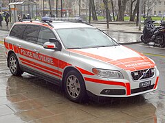 Militaire politieauto in Genève (2017)