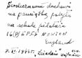 Note of Aleksander Wojtowicz, Newton