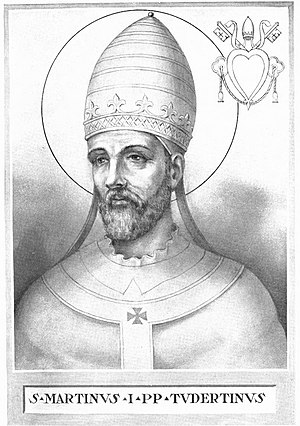 Pope Martin I (649-655) Pope Martin I Illustration.jpg