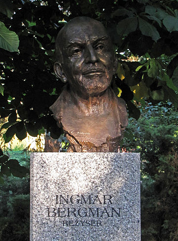 Ingmar Bergman, shown here in a bust located in Kielce, Poland, was an admirer of Kurosawa's work.
