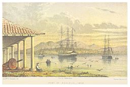 Hamnen i El Realejo, 1859