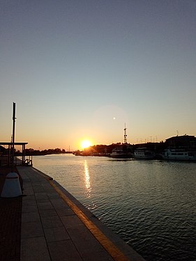 Porto Garibaldi al tramonto