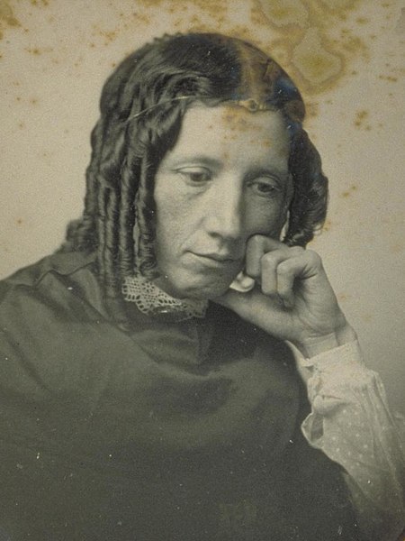 Daguerreotype portrait of Harriet Beecher Stowe, 1852