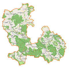 Mapa lokalizacyjna powiatu wałbrzyskiego