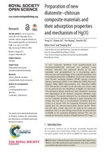 Miniatuur voor Bestand:Preparation of new diatomite–chitosan composite materials and their adsorption properties and mechanism of Hg(II).pdf