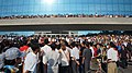 Pro-wrestlers including The Beast entertain a crowd of North Koreans (15455052524).jpg