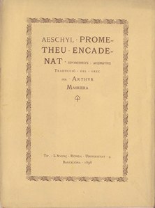 Prometeu encadenat d'Èsquil (1898)