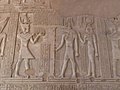 Ptolemy before Sobek & Hathor, Kom Ombo.jpg