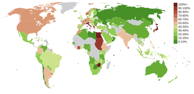 File:Public debt percent gdp world map (2007).svg