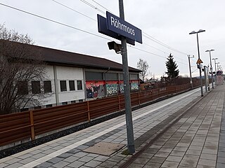 <span class="mw-page-title-main">Röhrmoos station</span> Railway station in Germany