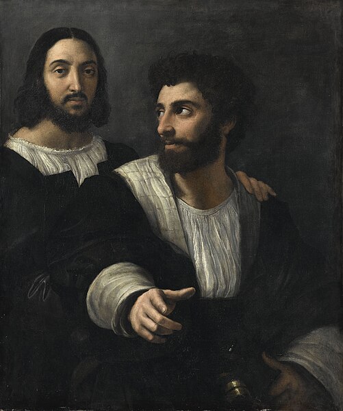 File:Raffaello Sanzio - Self-portrait with a friend - Google Art project.jpg