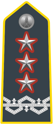 Rank insignia of generale di corpo d'armata comandante in seconda of the Guardia di Finanza.svg