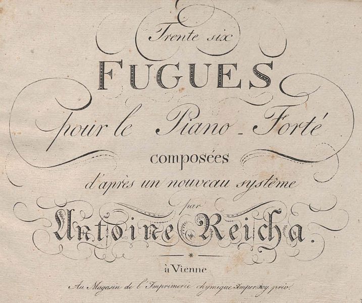 File:Reicha - 36 Fugues Title page (facsimile).jpg