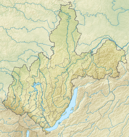 Irkutskin alueen kartta