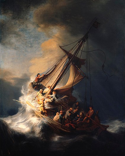 The Storm on the Sea of Galilee by Rembrandt - 1633.