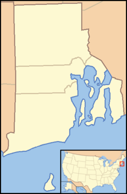 Location map USA Rhode Island