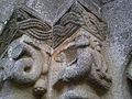 Mermaid carved on a capital of the Rio Mau Monastic church, Portugal (1151).