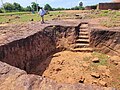 Ancient Rock cut cistern with steps - ThotlaKonda Buddhist site