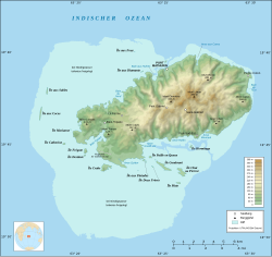 Kaart van Rodrigues