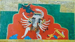 <span class="mw-page-title-main">Rudra</span> Vedic storm and wind deity; epithet of Shiva