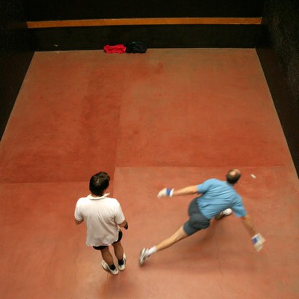 A game of Rugby fives in progress
