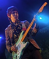 Ross performing with Panic! at the Disco in 2008 Ryan Ross 2008.jpg
