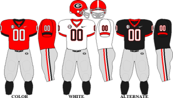 Brock Bowers Georgia Bulldogs Football White Uniform Student