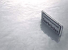 Saarhochwasser in Saarbrücken (1993)