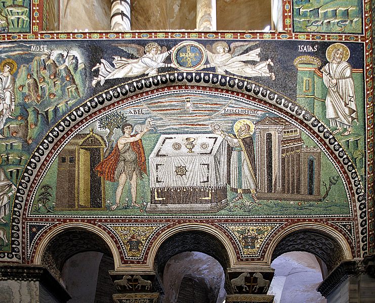 File:Sacrifice of Abel and Melchisedek mosaic - San Vitale - Ravenna 2016.jpg