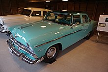 1955 Plymouth Savoy 4-Door Sedan Sam Rayburn House Museum June 2017 23 (Lucinda and Sam Rayburn's 1955 Plymouth Savoy).jpg