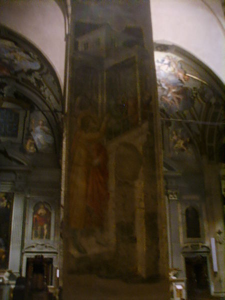 File:Santa Maria Maggiore, affreschi sul pilastro 4.JPG