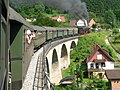 Deutsch: Zug der Museumsbahn Schwäbische Waldbahn mit der Lok 41018 (2010)