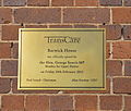 English: Plaque commemorating the opening of Barwick House (the former library) at Scone, New South Wales